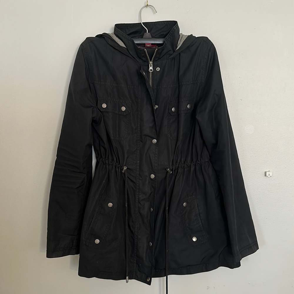 Merona Black Raincoat size Medium